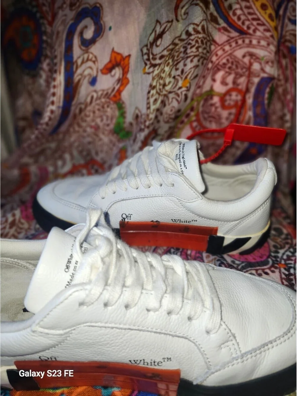 Off White Vulcanized Low Sneakers by Virgil Abloh Size 40